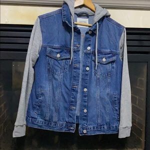 Hooded jean jacket